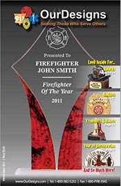 Picture of best firefighter gifts from Our Designs catalog
