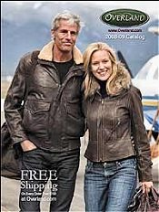 Image of shearling coats from Overland Fine Sheepskin & Leather catalog