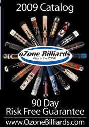 Image of billiard supplies from Ozone Billiards catalog
