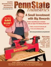 Image of woodworking catalogs from Penn State Industries catalog