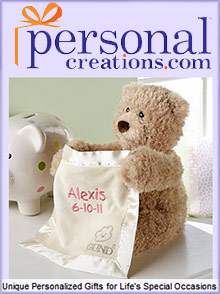 Picture of personalized plaque from Personal Creations catalog