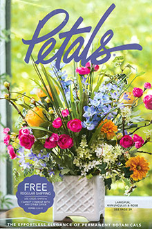 Image of silk wedding centerpieces from Petals catalog