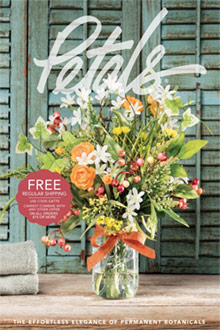 Image of silk wedding centerpieces from Petals catalog