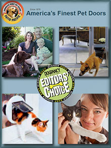 Picture of pet doors from PetDoors.com catalog