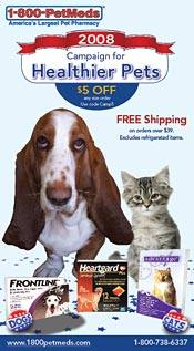 Image of low prices on pet medications from 1 800 PetMeds catalog