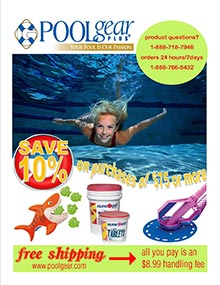 Picture of pool catalog from PoolGear Plus catalog Picture of pool catalog from PoolGear Plus catalog
