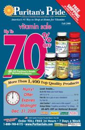 Image of Supplements from Puritan's Pride catalog