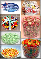 Image of old fashion candy from Queen City Candy catalog