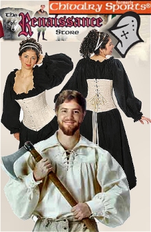 Picture of renaissance clothing from Renstore.com - The Renaissance Store catalog