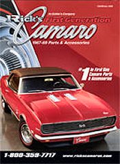 Image of 1969 camaro parts from Rick's First Generation Camaro by Eckler's catalog