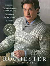 Picture of big and tall apparel from Rochester catalog