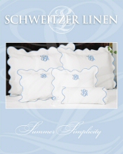 Image of linens for the home from Schweitzer Linen catalog