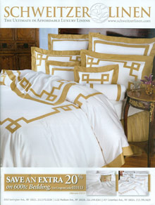 Picture of linens for the home from Schweitzer Linen catalog Picture of linens for the home from Schweitzer Linen catalog