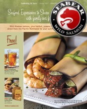 Image of mail order seafood from SeaBear Seafood catalog