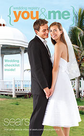 Picture of Sears wedding registry from Sears catalog