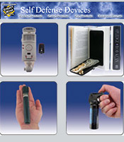 Image of personal defense weapons from Self Defense Devices catalog