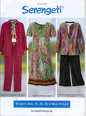 Picture of women's pant sets from Serengeti catalog