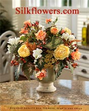 Image of silk flower arrangements from Silkflowers.com catalog