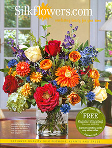 Picture of silk flower arrangements from Silkflowers.com catalog