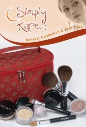 Image of mineral cosmetics from Simply Karen Mineral Cosmetics catalog