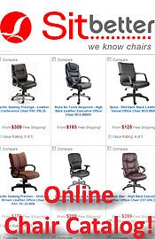 Image of office chairs for bad backs from Sit Better catalog