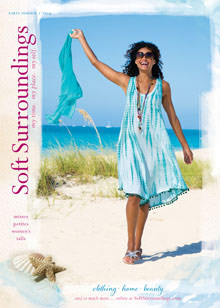 Image of bedroom linen set from Soft Surroundings catalog