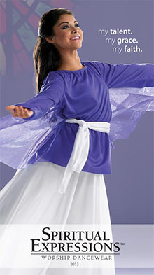 Picture of praise dance wear from SpiritualExpressions catalog