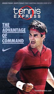 Picture of tennis racquets from Tennis Express catalog