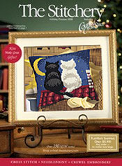 Picture of cross stitch catalogs from The Stitchery catalog Picture of cross stitch catalogs from The Stitchery catalog