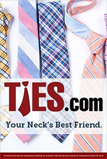 Picture of mens neckties from Ties.com catalog