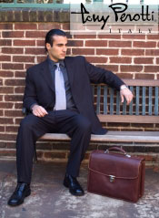 Image of briefcase for men from Tony Perotti - Italian Leather catalog