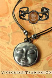 Image of antique style jewelry from Victorian Trading catalog