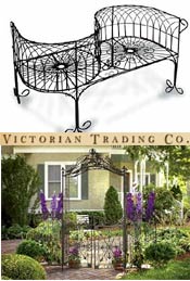 Image of victorian garden furniture from Victorian Trading catalog