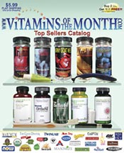 Picture of top rated vitamins from Vitamins of the Month catalog Picture of top rated vitamins from Vitamins of the Month catalog