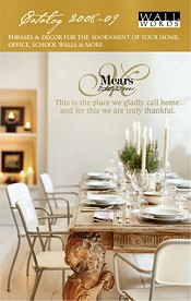 Image of decorative wall words from Wall Words catalog