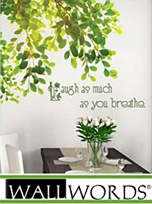 Picture of decorative wall words from Wall Words catalog
