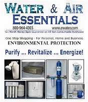 Image of home water filters from Water & Air Essentials catalog