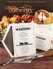 western wedding invitations