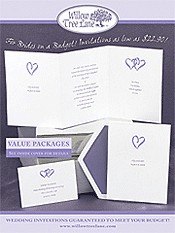 Image of inexpensive wedding invitations from Willow Tree Lane catalog