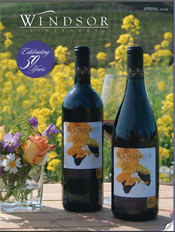 Image of custom wine labels from Windsor Vineyards catalog