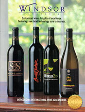 Image of elegant wine gift from Windsor Vineyards catalog