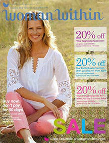 Picture of plus size women's clothing from Woman Within catalog