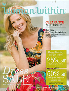 Picture of plus size women's clothing from Woman Within catalog