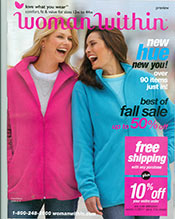Image of plus size women's clothing from Woman Within catalog