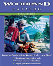 Image of smokey bear doll from Woodland Catalog catalog
