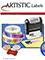 Picture of printed mailing labels from Artistic Direct Labels catalog