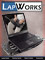 Picture of desk laptop stand from LapWorks catalog