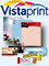 Picture of custom design business cards from Vistaprint catalog