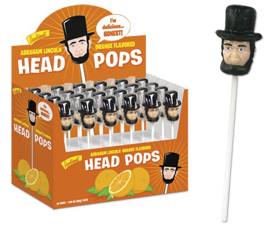 Lincoln Head Lollipops