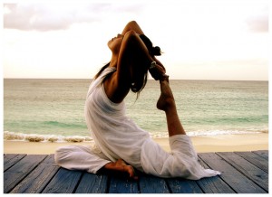 Take up yoga is one of the top ten tips to get in shape for spring sports
